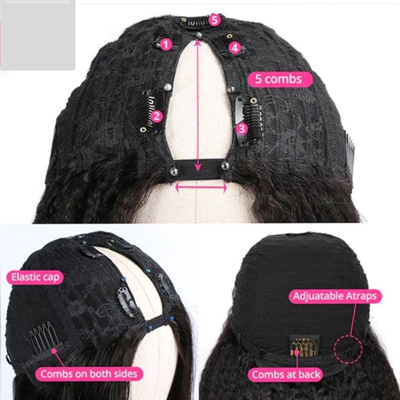 24" Water Wave Wig with VPart - Junoda Wig - Picture 3 of 4